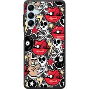 Черный чехол BoxFace Samsung Galaxy M15 5G (M156) Rock Graffiti
