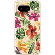 Прозрачный чехол BoxFace Google Pixel 8A Tropical Flowers
