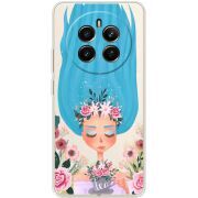 Прозрачный чехол BoxFace Realme 12 Plus 5G Blue Hair