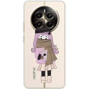 Прозрачный чехол BoxFace Realme 12 Plus 5G Winter Morning Girl