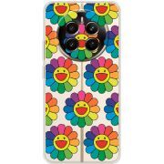Прозрачный чехол BoxFace Realme 12 Plus 5G Hippie Flowers