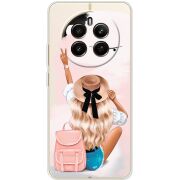 Прозрачный чехол BoxFace Realme 12 Plus 5G Travel Girl