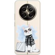 Прозрачный чехол BoxFace Realme 12 Plus 5G Cat Style