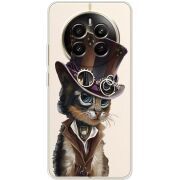 Прозрачный чехол BoxFace Realme 12 Plus 5G Steampunk Cat