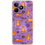 Чехол BoxFace Realme Note 50 Yoga Cat