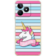 Чехол BoxFace Realme Note 50 Unicorn