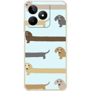 Чехол BoxFace Realme Note 50 Dachshund