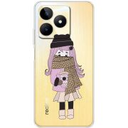 Прозрачный чехол BoxFace Realme Note 50 Winter Morning Girl
