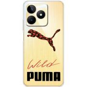 Прозрачный чехол BoxFace Realme Note 50 Wild Cat