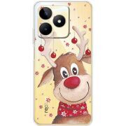 Прозрачный чехол BoxFace Realme Note 50 Winter Deer