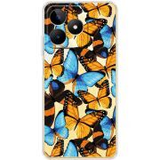 Прозрачный чехол BoxFace Realme Note 50 Butterfly Morpho