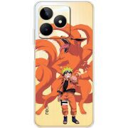 Прозрачный чехол BoxFace Realme Note 50 Naruto and Kurama