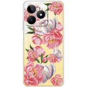 Прозрачный чехол BoxFace Realme Note 50 Peony Watercolor Style