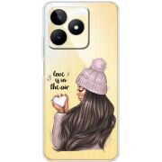 Прозрачный чехол BoxFace Realme Note 50 love is in the air