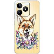 Прозрачный чехол BoxFace Realme Note 50 Winking Fox