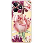 Прозрачный чехол BoxFace Realme Note 50 Rose