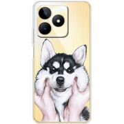 Прозрачный чехол BoxFace Realme Note 50 Husky