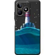 Черный чехол BoxFace Realme Note 50 Lighthouse
