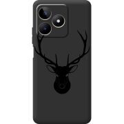 Черный чехол BoxFace Realme Note 50 Deer