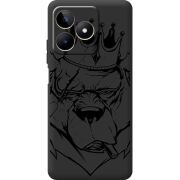 Черный чехол BoxFace Realme Note 50 Bear King