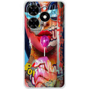 Чехол BoxFace Tecno Spark 20 Colorful Girl