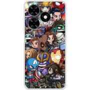 Чехол BoxFace Tecno Spark 20 Avengers Infinity War