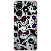 Чехол BoxFace Tecno Spark 20 Monster meow