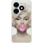 Чехол BoxFace Tecno Spark 20 Marilyn Monroe Bubble Gum