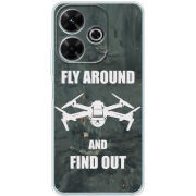 Чехол BoxFace Xiaomi Redmi 13 Дрон Fly Around