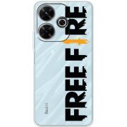 Прозрачный чехол BoxFace Xiaomi Redmi 13 Free Fire Black Logo