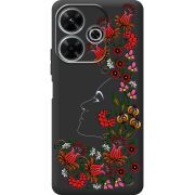 Черный чехол BoxFace Xiaomi Redmi 13 3D Ukrainian Muse