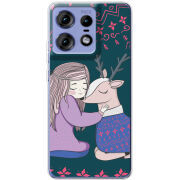 Чехол BoxFace Motorola Edge 50 Pro Girl and deer