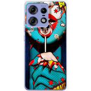 Чехол BoxFace Motorola Edge 50 Pro Girl Pop Art
