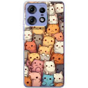 Чехол BoxFace Motorola Edge 50 Pro Котики муркотики