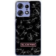 Чехол BoxFace Motorola Edge 50 Pro Blackpink автограф