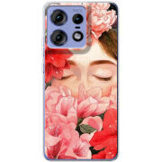 Чехол BoxFace Motorola Edge 50 Pro Girl in Flowers