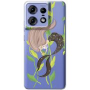 Прозрачный чехол BoxFace Motorola Edge 50 Pro Cute Mermaid