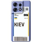 Прозрачный чехол BoxFace Motorola Edge 50 Pro Ticket Kiev