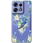 Прозрачный чехол BoxFace Motorola Edge 50 Pro Spring Bird