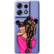 Прозрачный чехол BoxFace Motorola Edge 50 Pro Mouse Mommy