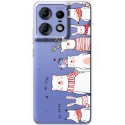 Прозрачный чехол BoxFace Motorola Edge 50 Pro The Friendly Beasts