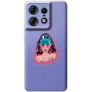 Прозрачный чехол BoxFace Motorola Edge 50 Pro Selena Gomez