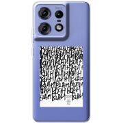 Прозрачный чехол BoxFace Motorola Edge 50 Pro Blah Blah