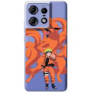Прозрачный чехол BoxFace Motorola Edge 50 Pro Naruto and Kurama
