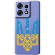 Прозрачный чехол BoxFace Motorola Edge 50 Pro Gold Trident