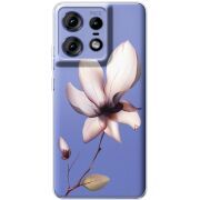Прозрачный чехол BoxFace Motorola Edge 50 Pro Magnolia
