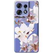 Прозрачный чехол BoxFace Motorola Edge 50 Pro Chinese Magnolia
