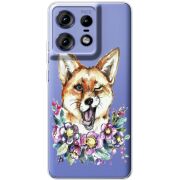 Прозрачный чехол BoxFace Motorola Edge 50 Pro Winking Fox