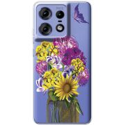 Прозрачный чехол BoxFace Motorola Edge 50 Pro My Bouquet