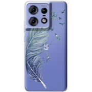 Прозрачный чехол BoxFace Motorola Edge 50 Pro Feather